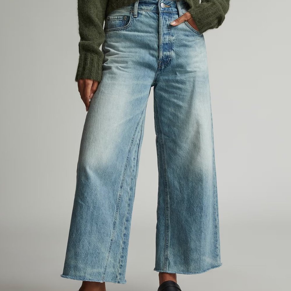 The Way-Wide Crop Jean in Sunfade Light (Size 27)